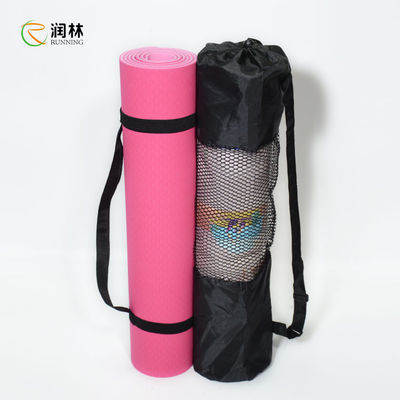 TPE Material Fitness Yoga Mat 6mm Slip Resistant dengan High Density