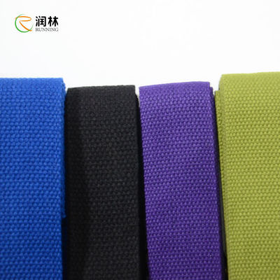 Loop D-Ring Polyester Cotton Yoga Strap Peregangan Dapat Disesuaikan Tahan Lama