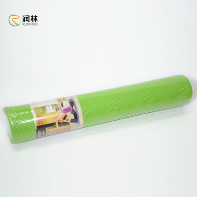 Latihan Kebugaran 4-10mm Tebal Yoga PVC Mat Roll Anti-Slip Berbagai Warna