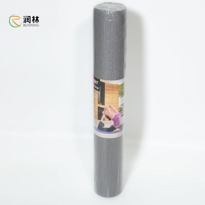 Lapisan tunggal Bahan PVC Matras Yoga 173cm * 61cm untuk Rutinitas Latihan
