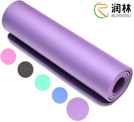 Comfort Foam 10mm NBR Anti Slip Yoga Mat Untuk Latihan Pilates