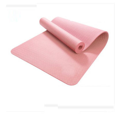 Home Gym 4 Warna Anti Slip Custom Tpe Yoga Mat 4-10mm Double Body Building