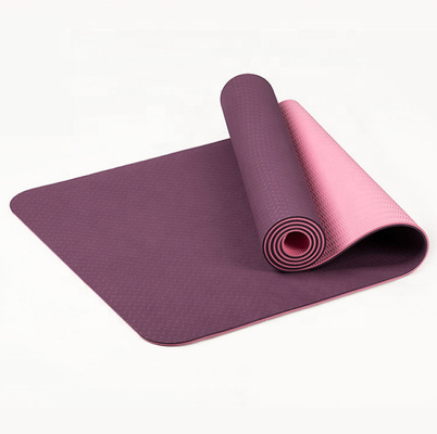 Perjalanan Luar Ruangan Tpe Yoga Mat Dengan Pencetakan Kustom / Warna / Ketebalan / Logo