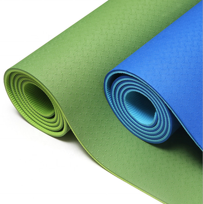 Perjalanan Luar Ruangan Tpe Yoga Mat Dengan Pencetakan Kustom / Warna / Ketebalan / Logo