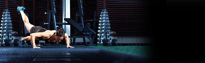 Tikar Latihan Puzzle Hitam Non Slip Dengan Ubin Saling Busa EVA 1/2 "Ekstra Tebal 1