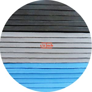 Tikar Latihan Puzzle Hitam Non Slip Dengan Ubin Saling Busa EVA 1/2 "Ekstra Tebal 3