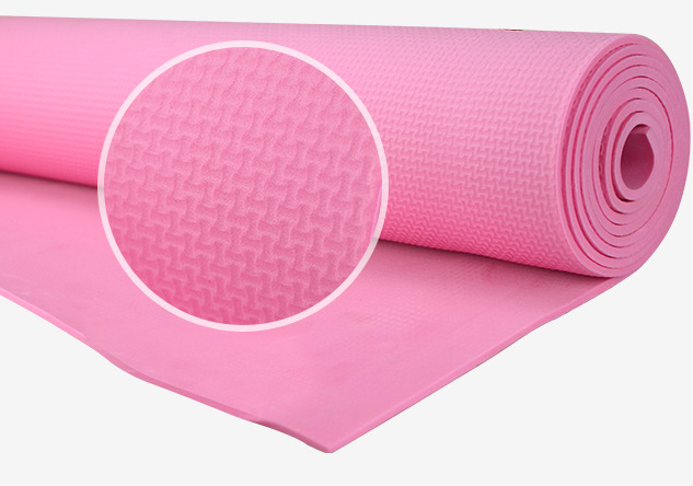 Busa Kustom Tebal EVA Yoga Mat 4mm 6mm Warna Murni Double Layer Yoga Mat 5