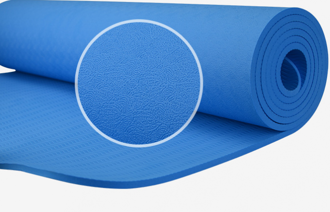 Busa Kustom Tebal EVA Yoga Mat 4mm 6mm Warna Murni Double Layer Yoga Mat 4