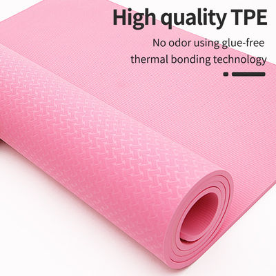 SGS Certified TPE Home Gym Yoga Mat dengan elastisitas tinggi