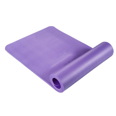 NBR Elastis Tinggi Tebal Anti Slip Yoga Mat Ringan 10mm Besar Untuk Wanita