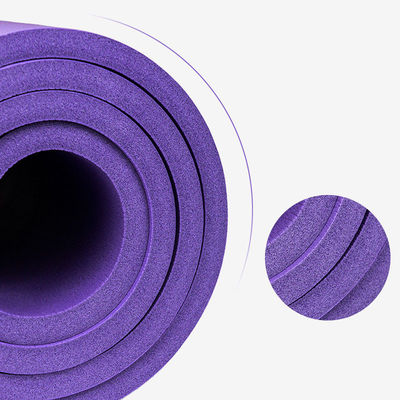 NBR Elastis Tinggi Tebal Anti Slip Yoga Mat Ringan 10mm Besar Untuk Wanita