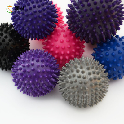 PVC Rolling Yoga Spiky Massage Ball Untuk Pelatihan Sensorik Sol Kaki Tangan