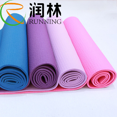 Latihan Lantai Pilates Eco PVC Yoga Mat Non Slip Dengan Tali Gantung