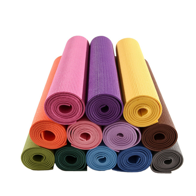 Latihan Tebal Karet Pvc Kustom Dicetak Yoga Mat Printing Peralatan Kebugaran
