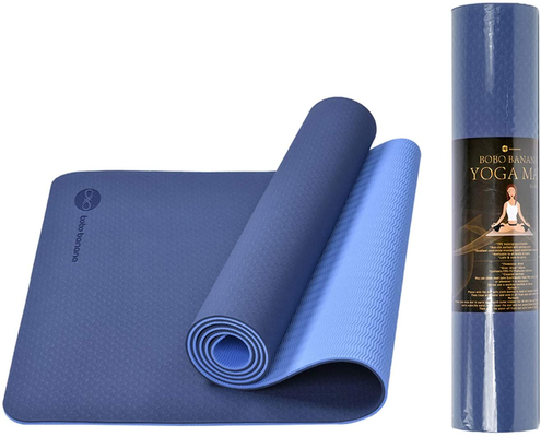 Latihan TPE Yoga Mat Non Slip Ramah Lingkungan Dengan Tali Gantung