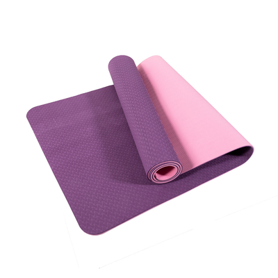 OLAHRAGA Tebal Tpe Yoga Mat Non Slip Logo disesuaikan Dengan Tali