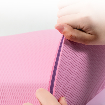 OLAHRAGA Tebal Tpe Yoga Mat Non Slip Logo disesuaikan Dengan Tali