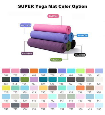 Kompresi Mudah TPE Yoga Mat Lipat Shock Absorbing Ramah Lingkungan