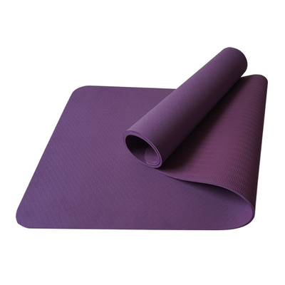 Gym Latihan Kepadatan Tinggi TPE Yoga Mat Anti Slip Ramah Lingkungan 3-10mm